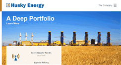 Desktop Screenshot of huskyenergy.ca