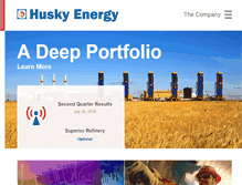 Tablet Screenshot of huskyenergy.ca